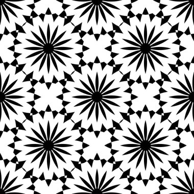 Siyah beyaz resimler fantezi unsurları ile. İnce yapısı duvar kağıdı, yüzey, formları. Çini motifi.