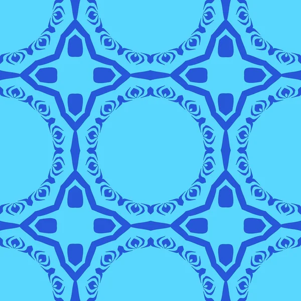 Blaue Figuren Mit Ausgefallenen Elementen Feine Struktur Tapete Oberfläche Forms — Stockfoto