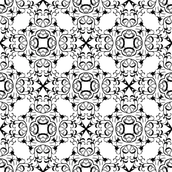 Black and white figures with fancy elements. Fine structure wallpaper,surface, forms.Tiles motif.