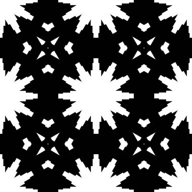 Siyah beyaz resimler fantezi unsurları ile. İnce yapısı duvar kağıdı, yüzey, formları. Çini motifi.