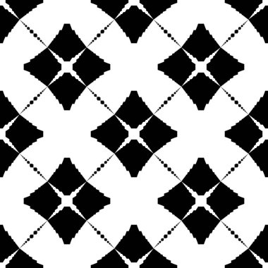 Siyah beyaz resimler fantezi unsurları ile. İnce yapısı duvar kağıdı, yüzey, formları. Çini motifi.