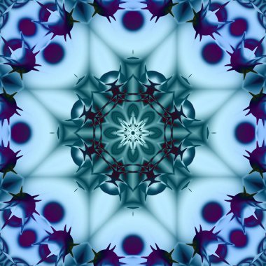 mavi resimler fantezi unsurları ile. İnce yapısı duvar kağıdı, yüzey, formları. Çini motifi. Modern şık, düzensiz ızgara, şekilleri.