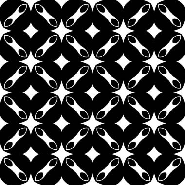 Siyah beyaz resimler fantezi unsurları ile. İnce yapısı duvar kağıdı, yüzey, formları. Çini motifi.