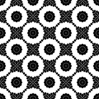 Siyah beyaz resimler fantezi unsurları ile. İnce yapısı duvar kağıdı, yüzey, formları. Çini motifi.