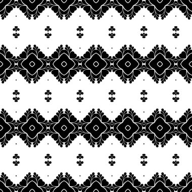 Siyah beyaz resimler fantezi unsurları ile. İnce yapısı duvar kağıdı, yüzey, formları. Çini motifi.