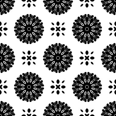 Siyah beyaz resimler fantezi unsurları ile. İnce yapısı duvar kağıdı, yüzey, formları. Çini motifi.