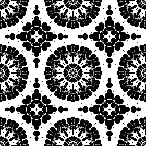 Black and white figures with fancy elements. Fine structure wallpaper,surface, forms.Tiles motif.