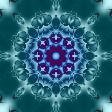 Mavi resimler fantezi unsurları ile. İnce yapısı duvar kağıdı, yüzey, formları. Modern şık, düzensiz ızgara, şekilleri.