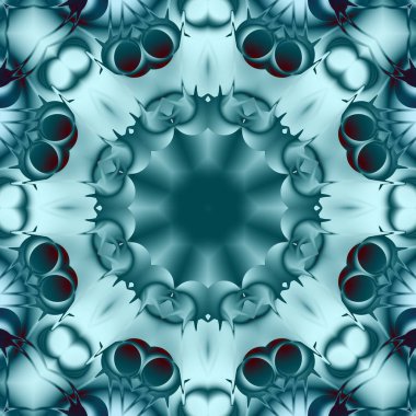 Mavi resimler fantezi unsurları ile. İnce yapısı duvar kağıdı, yüzey, formları. Modern şık, düzensiz ızgara, şekilleri.