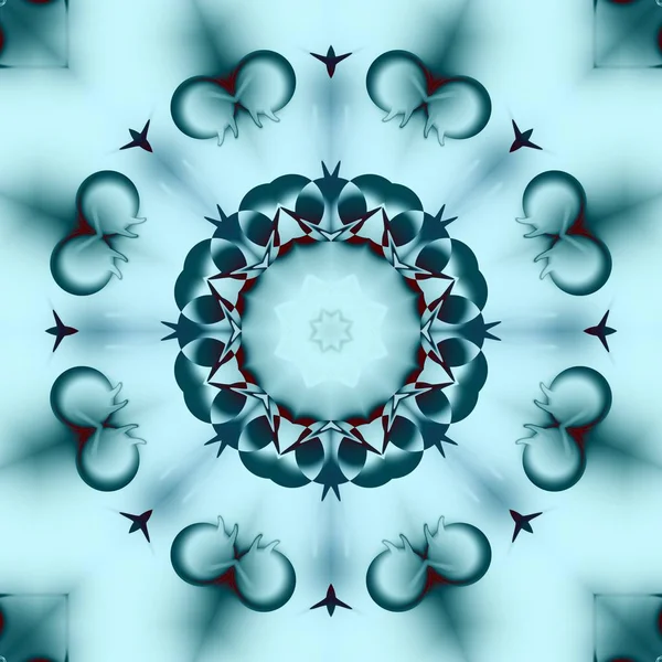 Синие Фигурки Модными Элементами Тонкая Структура Обои Поверхность Формы Современная — стоковое фото