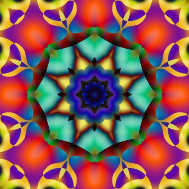 Soyut şekiller desen kaotik yerleşim