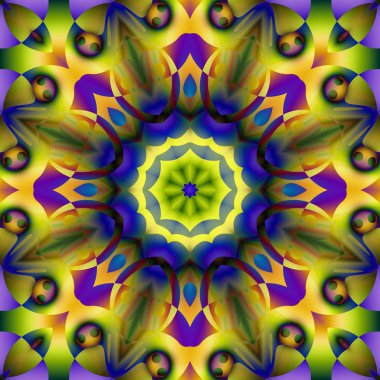 Soyut şekiller desen kaotik yerleşim