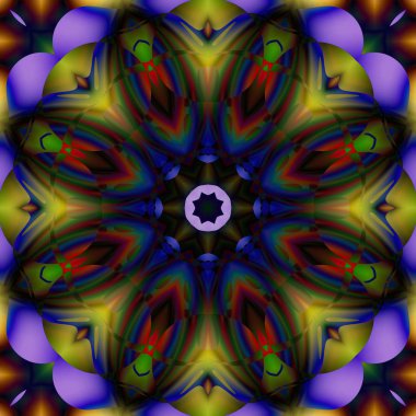 Soyut şekiller desen kaotik yerleşim