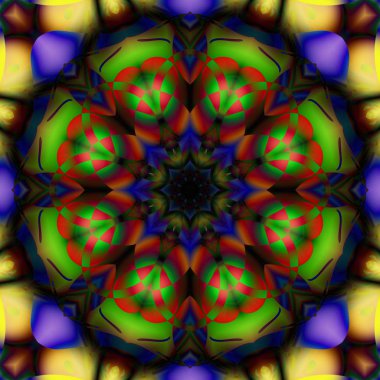 Soyut şekiller desen kaotik yerleşim