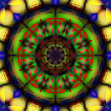 Soyut şekiller desen kaotik yerleşim