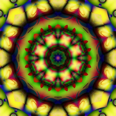 Soyut şekiller desen kaotik yerleşim