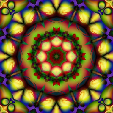 Soyut şekiller desen kaotik yerleşim