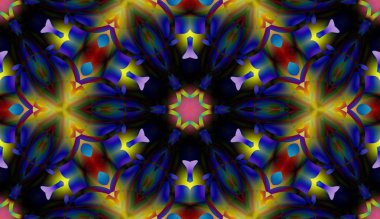 Soyut şekiller desen kaotik yerleşim