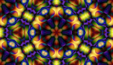 Soyut şekiller desen kaotik yerleşim