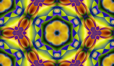 Soyut şekiller desen kaotik yerleşim