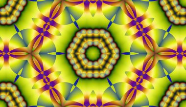 Soyut şekiller desen kaotik yerleşim