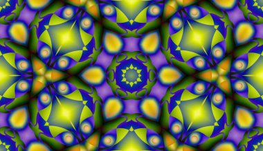 Soyut şekiller desen kaotik yerleşim