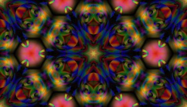 Soyut şekiller desen kaotik yerleşim