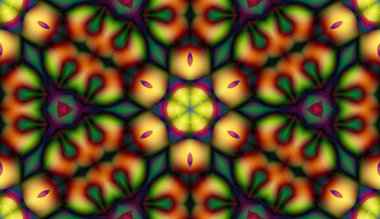 Soyut şekiller desen kaotik yerleşim