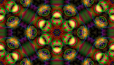 Soyut şekiller desen kaotik yerleşim