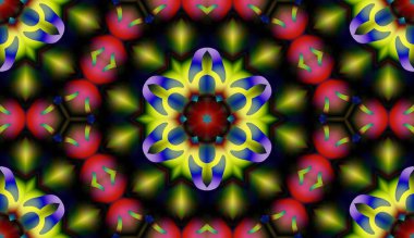 Soyut şekiller desen kaotik yerleşim