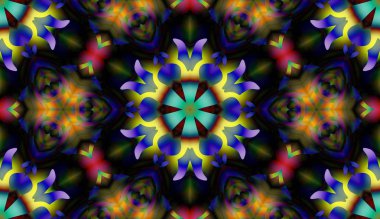 Soyut şekiller desen kaotik yerleşim