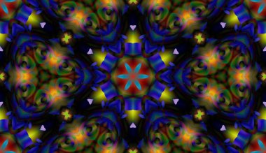 Soyut şekiller desen kaotik yerleşim