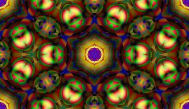 Soyut şekiller desen kaotik yerleşim