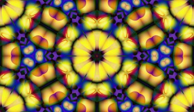 Soyut şekiller desen kaotik yerleşim