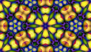 Soyut şekiller desen kaotik yerleşim