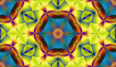 Soyut şekiller desen kaotik yerleşim