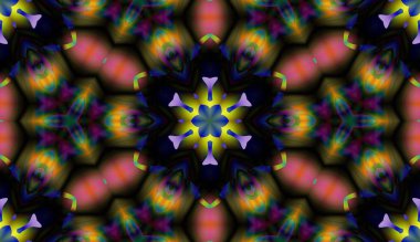 Soyut şekiller desen kaotik yerleşim