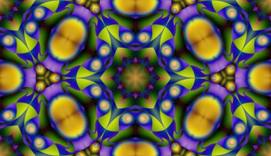 Soyut şekiller desen kaotik yerleşim