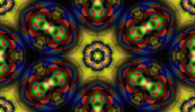 Soyut şekiller desen kaotik yerleşim