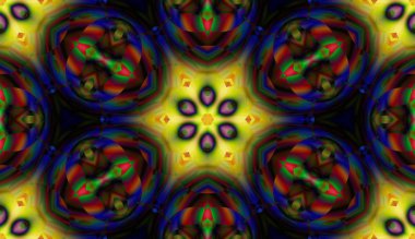 Soyut şekiller desen kaotik yerleşim