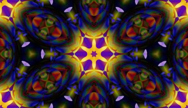 Soyut şekiller desen kaotik yerleşim