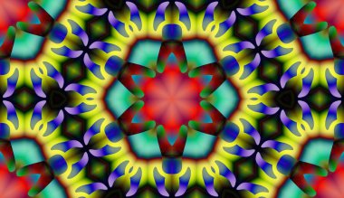 Soyut şekiller desen kaotik yerleşim