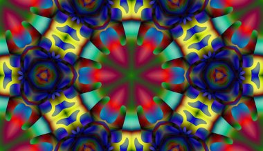 Soyut şekiller desen kaotik yerleşim