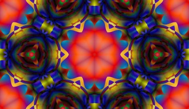 Soyut şekiller desen kaotik yerleşim