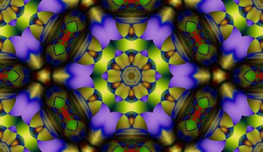 Soyut şekiller desen kaotik yerleşim