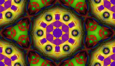 Soyut şekiller desen kaotik yerleşim