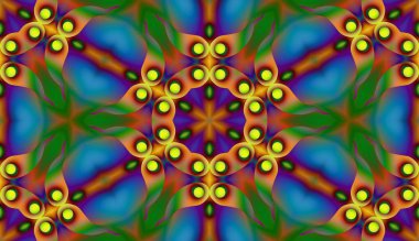 Soyut şekiller desen kaotik yerleşim