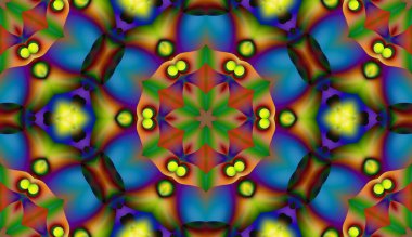 Soyut şekiller desen kaotik yerleşim