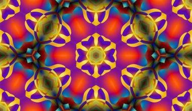 Soyut şekiller desen kaotik yerleşim