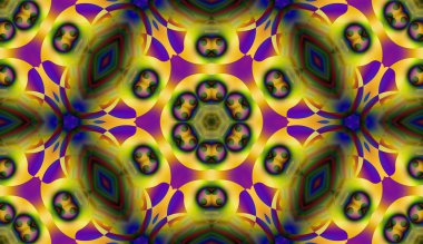 Soyut şekiller desen kaotik yerleşim